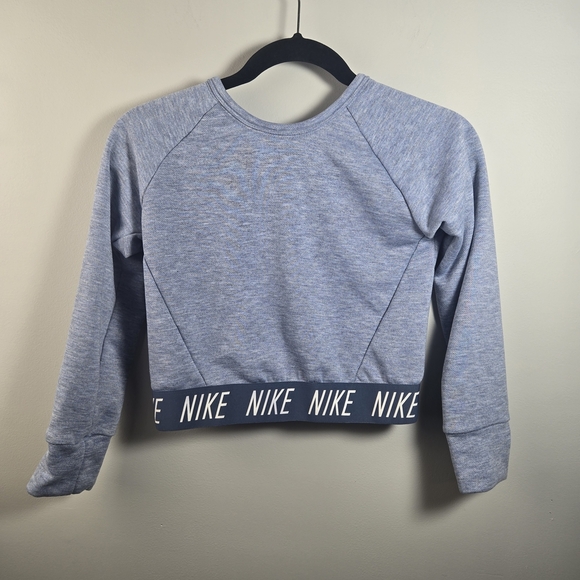 Nike Light Blue Wrap-Style Sweatshirt - Picture 2 of 4